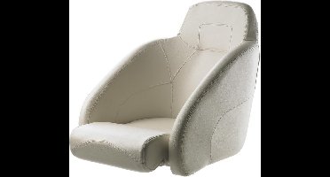 VETUS Queen witte flip-up Bootstoel