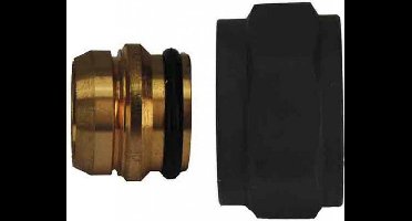 2 x Sanifun adaptor Nero euroconus Knel 15 mm Zwart