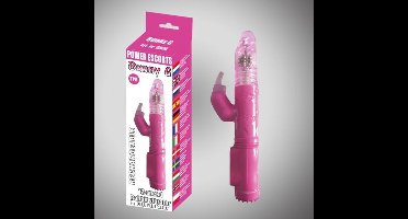 Power Escorts Bunny G Roze Rabbit Vibrator - G Spot - Oplaadbaar - 12-Speed - 25 cm - BR86