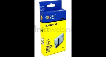 FLWR BJI-643 zwart - Geschikt voor Canon