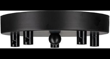 Bailey plafondkap metaal zwart multi-kabel 5