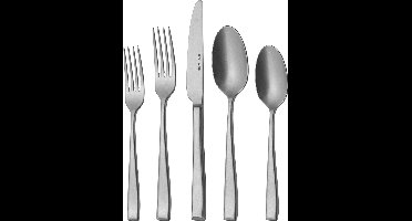 Sola Durban Vintage Bestekset 6 persoons - 50 delig - Zilverwit Premium Edelstaal 18/10 - Vaatwasserbestendig