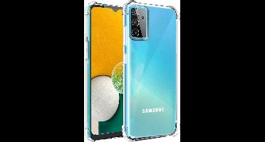LuxeBass Hoesje geschikt voor Samsung Galaxy A13 5G - AntiShock- TPU - Transparant