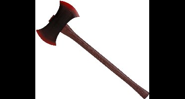 Grote hakbijl - plastic - 76 cm - Halloween/ridders/vikingen verkleed wapens accessoires