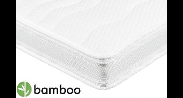 Topdekmatras XXL Bamboo Pure 3D Topper - HR 45 - Topmatras Naturalis - 180x210cm - 11cm dik - Matras Antibacterieel - Orthopedisch 180X210