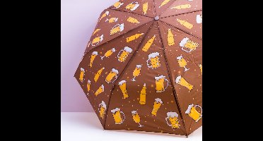 OOTB Bier paraplu - opvouwbaar - pocket umbrella - bier cadeaus