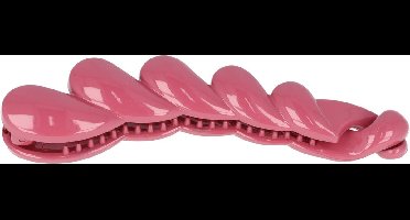 Haarsoires Haarspeld bananenklem - Staartklem druppel vorm 11cm - Roze - Haarclip - Langwerpige Staart Haarklem - Banana Clip - Hair Clip - Decoratieve Haaraccessoire
