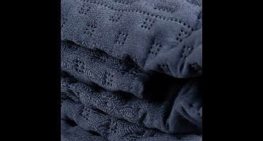 Deken 135 x 185 cm Blauw