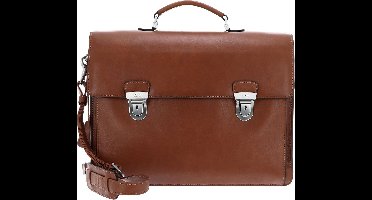 PICARD Leren Business tas Schoudertas met laptopvak Toscana Briefcase Camel Bruine