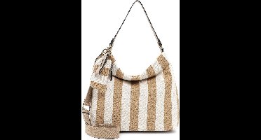 Tamaris Schoudertas Lou Shopper Sand Lichtbruin Crème