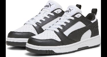 PUMA Puma Rebound V6 Lo Jr Unisex Sneakers - PUMA White-PUMA Black