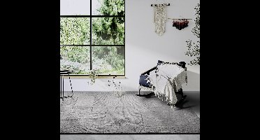 Villeroy & Boch - Laagpolig vloerkleed Wol - Charlotte - Grijs 80x250 cm