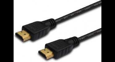 Savio CL-01 HDMI kabel 1,5 m HDMI Type A (Standaard) Zwart