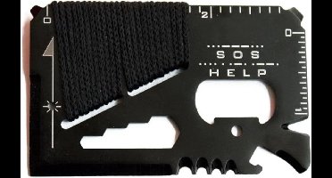 *** De Multitool Card voor Outdoor Avonturen - 14-in-1 Gadget in Creditcard Formaat - Ideaal voor Jacht, Camping, Wandelen,Survival Scouting Padvinderij en Noodscenario's