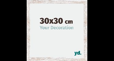 Your Decoration - Fotolijst 30x30 cm - MDF - White Wash - Catania