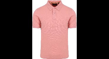 Suitable Cas Polo Roze - Maat XXL - Heren - Polo shirt Heren met Korte mouw