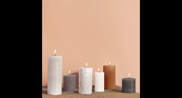 Bolsius Stompkaars Soft Pearl Ø100 mm - Hoogte 20 cm - Parelwit - 125 branduren