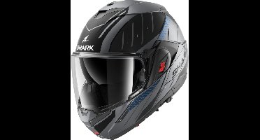 Shark Oxo systeemhelm motorhelm Rydger mat antraciet blauw zwart - Maat XXL