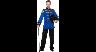 Zillion Outfit 90's - Circusdirecteur - Blauw - Maat 54 - 90s party rave party techno party - Verkleedkledij