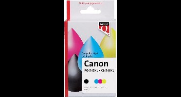 Inktcartridge Quantore Canon PG-545XL CL-546XL zwart kleur | Blister a 2 stuk