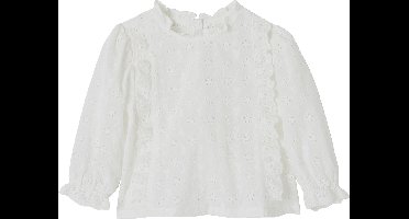 Vertbaudet Meisjesblouse met ruches van Engels borduurwerk