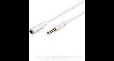 Microconnect 3.5mm - 3.5mm, 5.0m audio kabel 5 m Wit