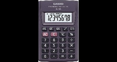 Casio HL-4A Zakrekenmachine werkt op batterijen Antraciet Aantal displayposities: 8