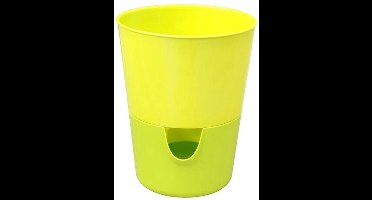 Bloempot met irrigatiefunctie Rosmarin D11cm H14.2cm geel/groen