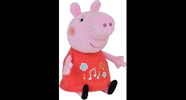 Peppa Pig Knuffel met geluid - Roze pluche knuffel van 17 cm