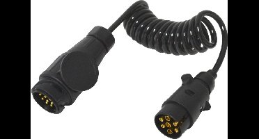 Spiraalkabel van 7-polig naar 13-polig 1,5m