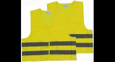 Veiligheidshesjes - Geel - 2 stuks voor volwassenen