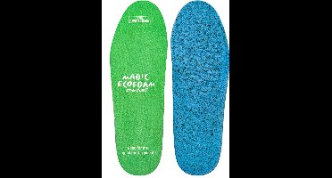 Bama Magic Soft Comfort Sole, met Ecofoam voor zacht dempingscomfort, met micro luchtkamers, groen/blauw, wasbaar - 35_36