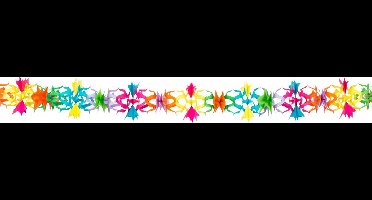 Boland - Papieren slinger Floral Multi - Geen thema - Feestversiering - Verjaardag