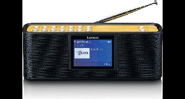 Lenco PDR-045BK - DAB Radio met Bluetooth - Zwart