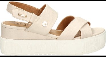 Mustang Sandalen Plat Sandalen Plat - Gebroken wit - Maat 38