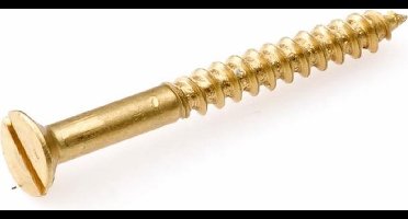 Houtschroef Pk Messing 3x12mm - 200 stuks