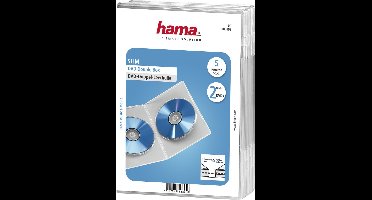 Hama Dvd Slim Double-Box Trans.5 Stuks.