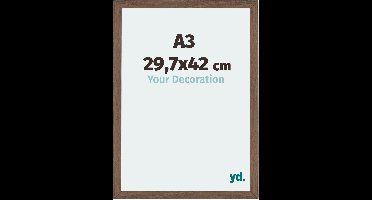 Your Decoration - Fotolijst A3 29,7x42 cm - MDF - Walnoot Donker - Mura