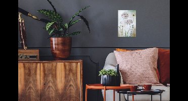 Muurstickers - Sticker Folie - Bloemen - Sierui - Stilleven - Planten - 20x30 cm - Plakfolie - Muurstickers Kinderkamer - Zelfklevend Behang - Zelfklevend behangpapier - Stickerfolie