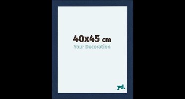 Your Decoration - Fotolijst 40x45 cm - MDF - Donkerblauw Geveegd - Como
