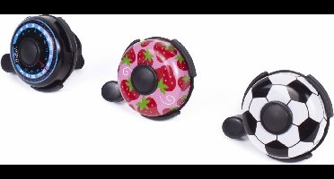 Benson Vrolijke kinderfietsbel - kleurrijk ontwerp - Ø 52 mm - mix van kleuren