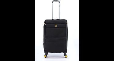 National Geographic Zachte Koffer / Trolley / Reiskoffer - 60 cm (Medium) - Passage - Zwart - Zwart / Medium