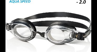 LUMINA Zwembril op sterkte - heldere glazen sterkte - 2.0