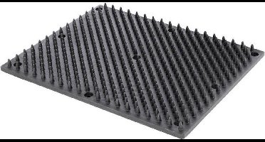 Excellent Borstelmat - Bevordert het dierenwelzijn en is een weldaad voor huid en haar - Geschikt voor paarden, kalveren en geiten - L40xB30cm - Zwart