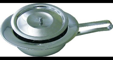 Bedpan + Deksel RVS Ø 30 cm