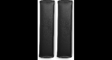 QEY Lederen Gordelhoes - Auto Gordel Beschermer - Nek Kussen - Volwassen - Kind - Leder - Leer - 2 Stuks