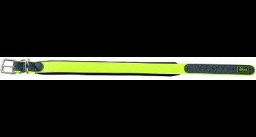Hunter halsband voor hond  convenience comfort neon geel 52-60 cmx25 mm