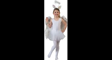 Ballerina jurk wit kind - Maat 140