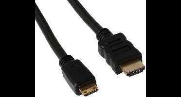 Valueline High Speed HDMI-kabel met ethernet - HDMI naar HDMI mini-connector - 1,50 m - zwart