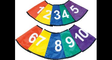Afbakenkegel Hoesjes | Nr. 1 tm 10 | Hoesjes met nummers | Cone Covers| Pionnen hoesjes |